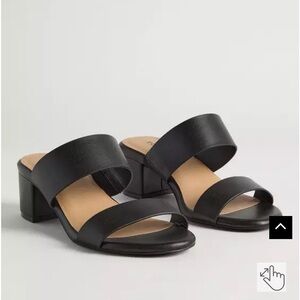 Torrid Black Double Strap Sandals